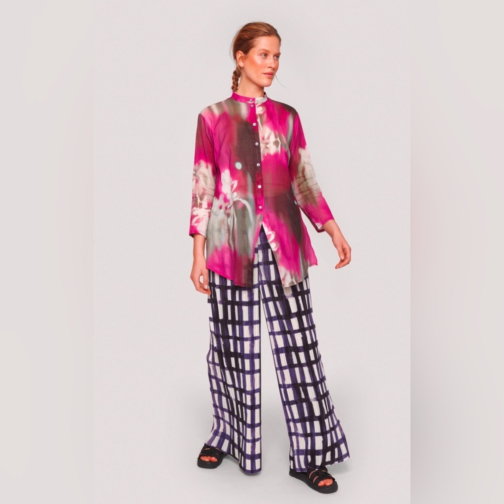 Bitte Kai Rand WATER COLOR CHECK TROUSERS